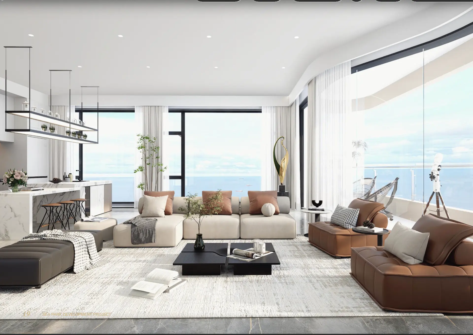 Penthouse residence preview at Azure Residences