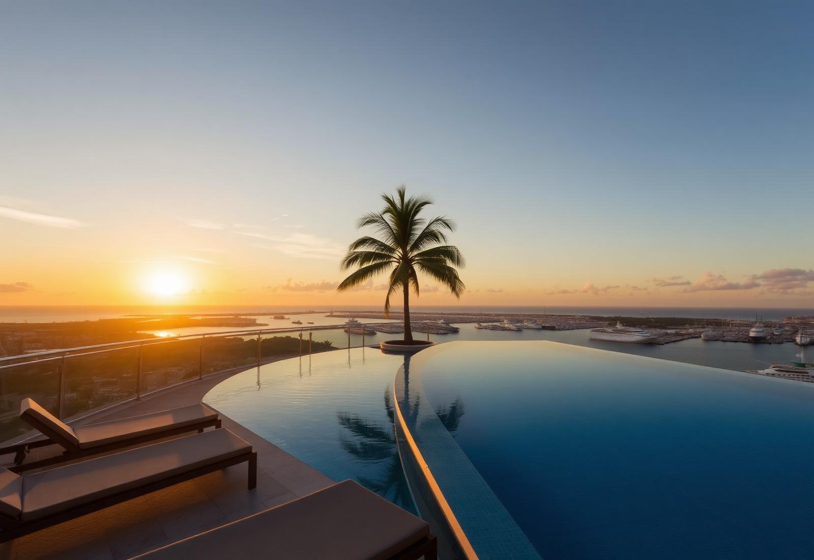 Rooftop infinity pool